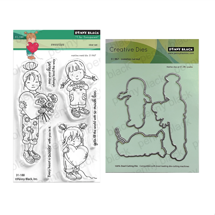 Penny Black Sweeties Clear Stamp and Die Set