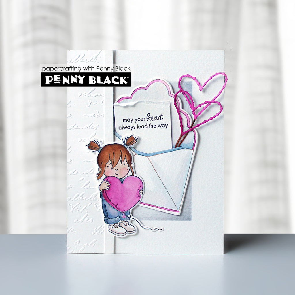 Penny Black Sweeties Clear Stamp and Die Set balloon