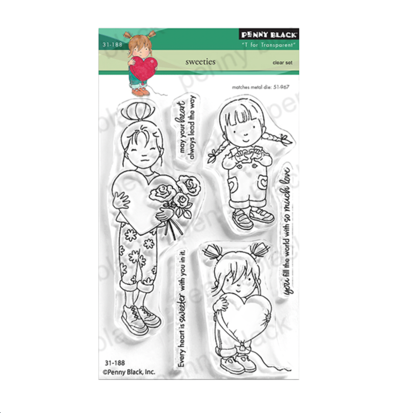 Penny Black Sweeties Clear Stamp and Die Set image 1