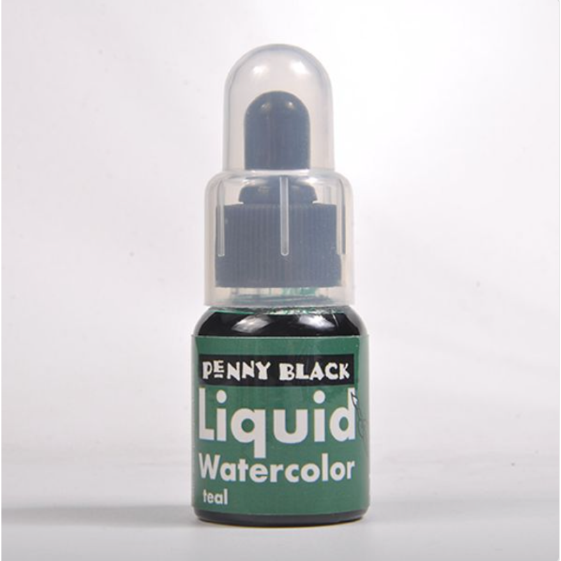 Penny Black Teal Liquid Watercolor 75-032