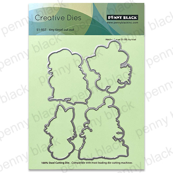 Penny Black Tiny Tinsel Clear Stamp and Die Set image 2