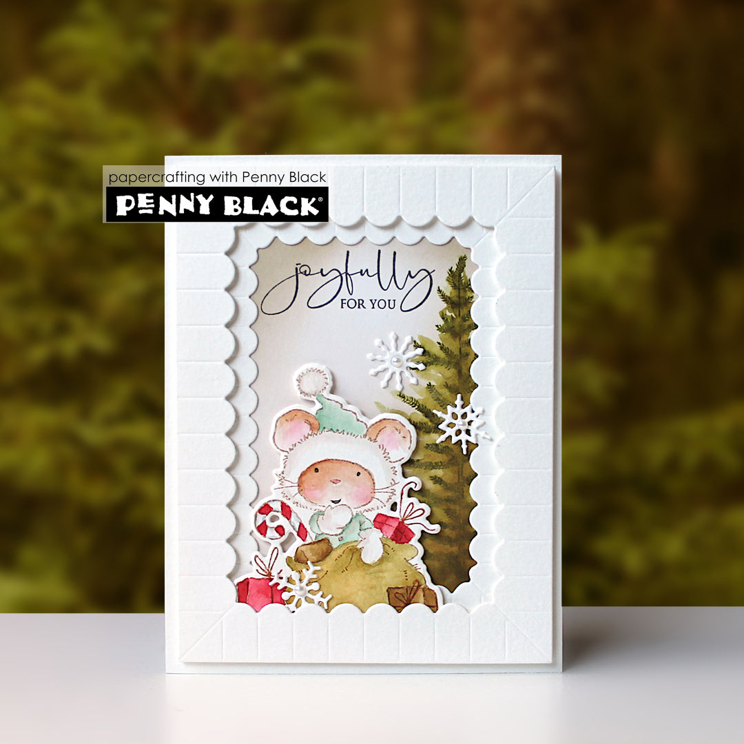 Penny Black Tiny Tinsel Clear Stamps 31-158 snowflakes