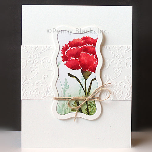 Penny Black Treasured Trio Cling Stamp 40-954 red 
