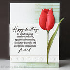 Penny Black Tulip Bloom Dies 51-908 happy birthday