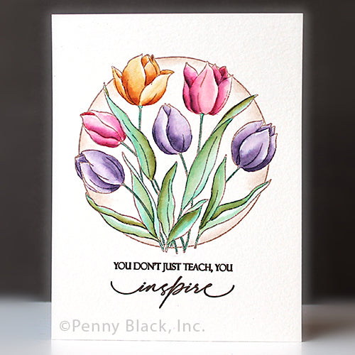 Penny Black Tulip Bunch Clear Stamps 31-137 inspire