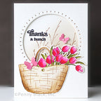 Penny Black Tulip Bunch Clear Stamps 31-137 thanks