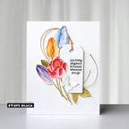 Penny Black Tulip Joy Clear Stamp and Die Set cute tag