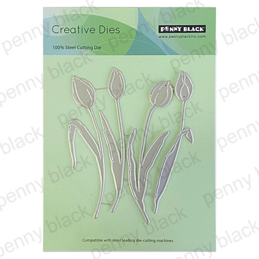 Penny Black Tulip Quartet Thin Metal Creative Dies 52-006