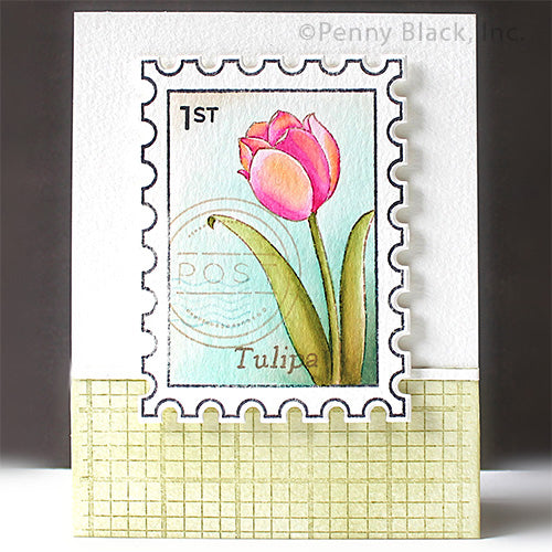 Penny Black Tulips In Bloom Clear Stamps 31-097 postage stamp