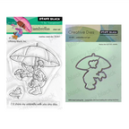 Penny Black Umbrellas Clear Stamp and Die Set