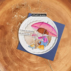 Penny Black Umbrellas Cut Outs Coordinating Dies 52-001 pink umbrella