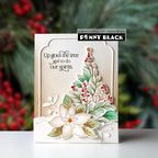 Penny Black Up Goes The Tree Clear Stamp and Die Set greenery