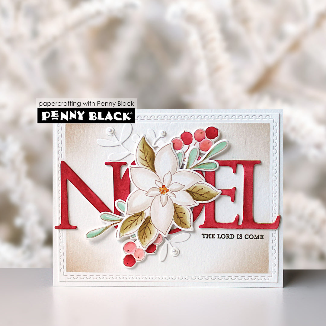 Penny Black Up Goes The Tree Clear Stamps 31-149 flowers