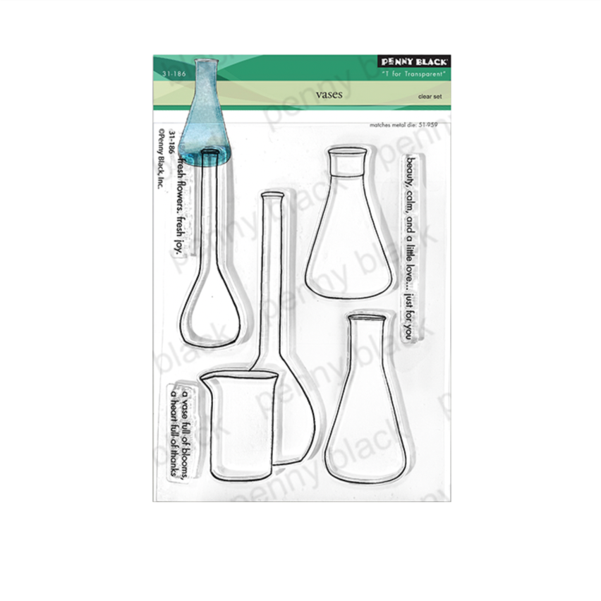 Penny Black Vases Clear Stamps 31-186