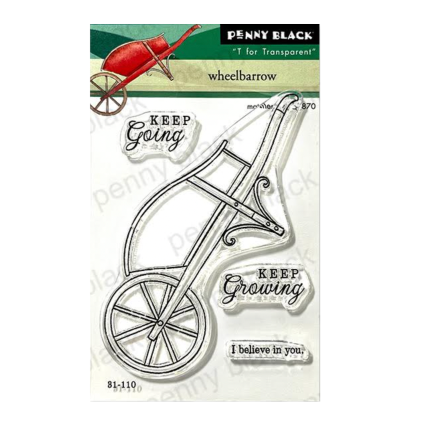 Penny Black Wheelbarrow Clear Stamps 31-110