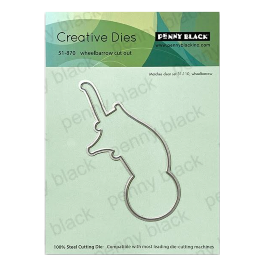 Penny Black Wheelbarrow Cut Out Coordinating Dies 51-870