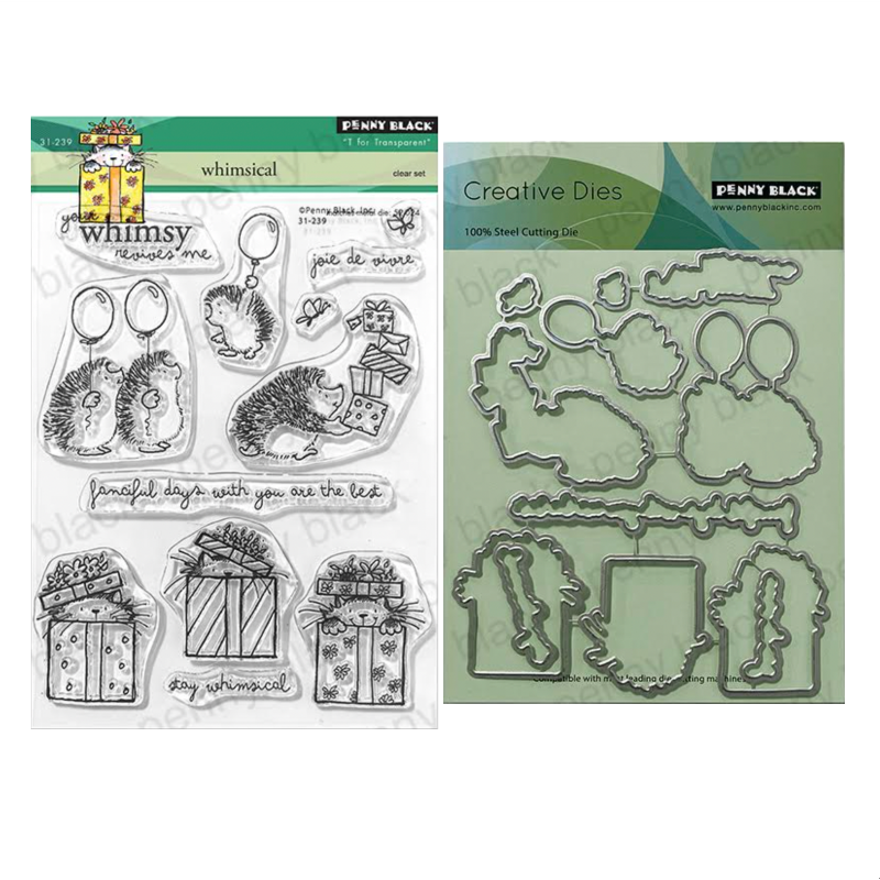 Penny Black Whimsical Clear Stamp and Die Set