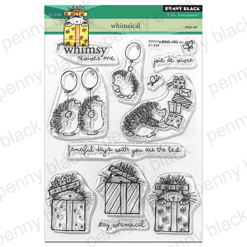 Penny Black Whimsical Clear Stamp and Die Set image 1