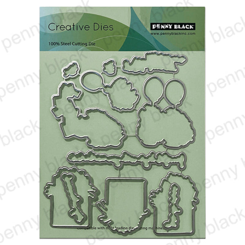 Penny Black Whimsical Clear Stamp and Die Set image 2