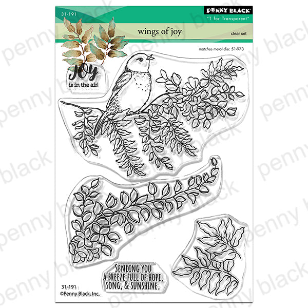 Penny Black Wings of Joy Clear Stamps 31-191