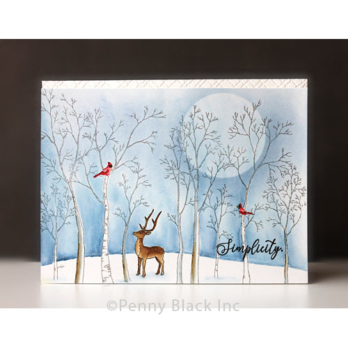 Penny Black Winter Magic Clear Stamps 31-090 deer