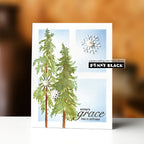 Penny Black Winter Trees Cut Out Thin Metal Creative Dies 51-953 grace