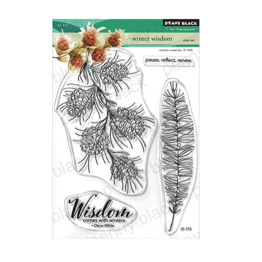Penny Black Winter Wisdom Clear Stamps 31-173