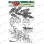 Penny Black Yuletide Adornment Clear Stamp and Die Set product image 1
