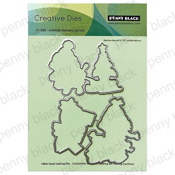 Penny Black Yuletide Delivery Clear Stamp and Die Set image 2