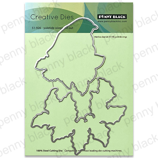 Penny Black Yuletide Wings Clear Stamp and Die Set image 2