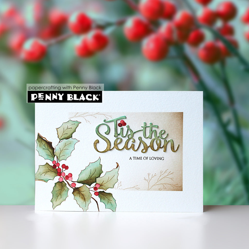 Penny Black Yuletide Wings Clear Stamps 31-145 tis the season