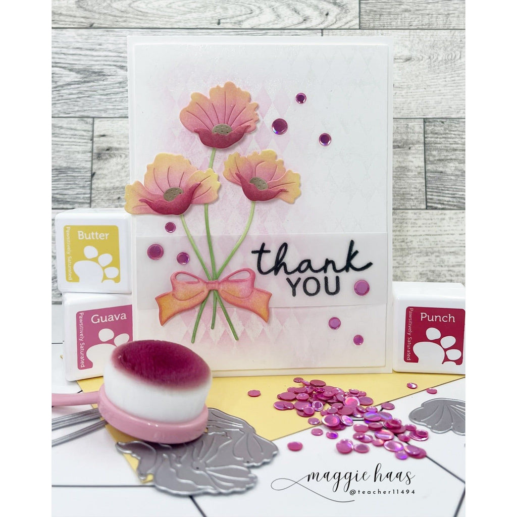 Simon Says Clear Stamp Pepita Background 1157ss Rain or Shine Thanks You Card | color-code:ALT01