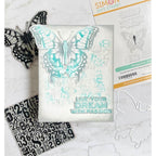 Tim Holtz Perspective Stamps with Simon Says Stamp Dies Bundle setps25 Dream Card | color-code:ALT04