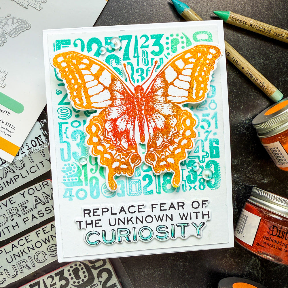 Simon Says Stamp Perspective Wafer Dies 213sss Curiosity Card