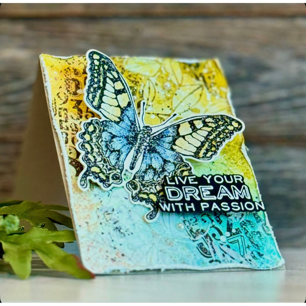 Simon Says Stamp Perspective Wafer Dies 213sss Live Your Dream Card