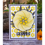 Simon Says Stamp Stencil Petal Pattern 1073stc Favorite Things Hello Card