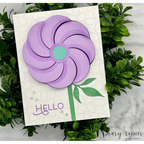 Simon Says Stamp Stencil Petal Pattern 1073stc Favorite Things Hello Card