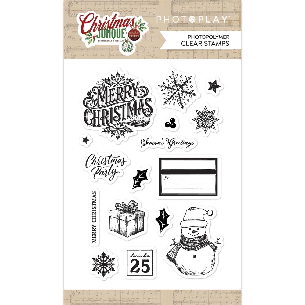 PhotoPlay Christmas Junque Clear Stamps chj5022