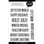 PhotoPlay Split Snowflake Sentiments Clear Stamps sis4576