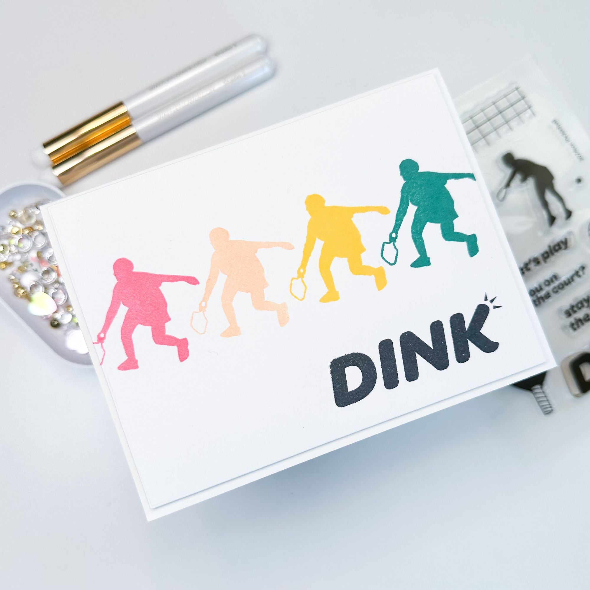 Simon Says Clear Stamps Pickleball 3024ssc Be Bold Pickleball Card
