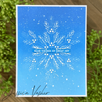 Simon Says Stamp Embossing Folder Pine Needle Snowflake sf538 DieCember Holiday Card
