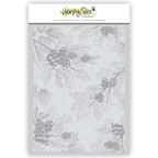 Honey Bee Snowy Pines 3D Embossing Folder hbef-012 Detailed Packaging View
