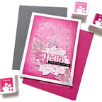 Simon Says Stamp Pawsitively Saturated Ink Cubes Pink Blooms ssc601 Dear Friend Hello Card | color-code:ALT03