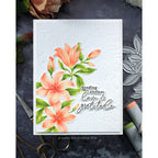 Pinkfresh Studio Delighted For You Clear Stamps 253524 Floral Gratitude Card | color-code:ALT01