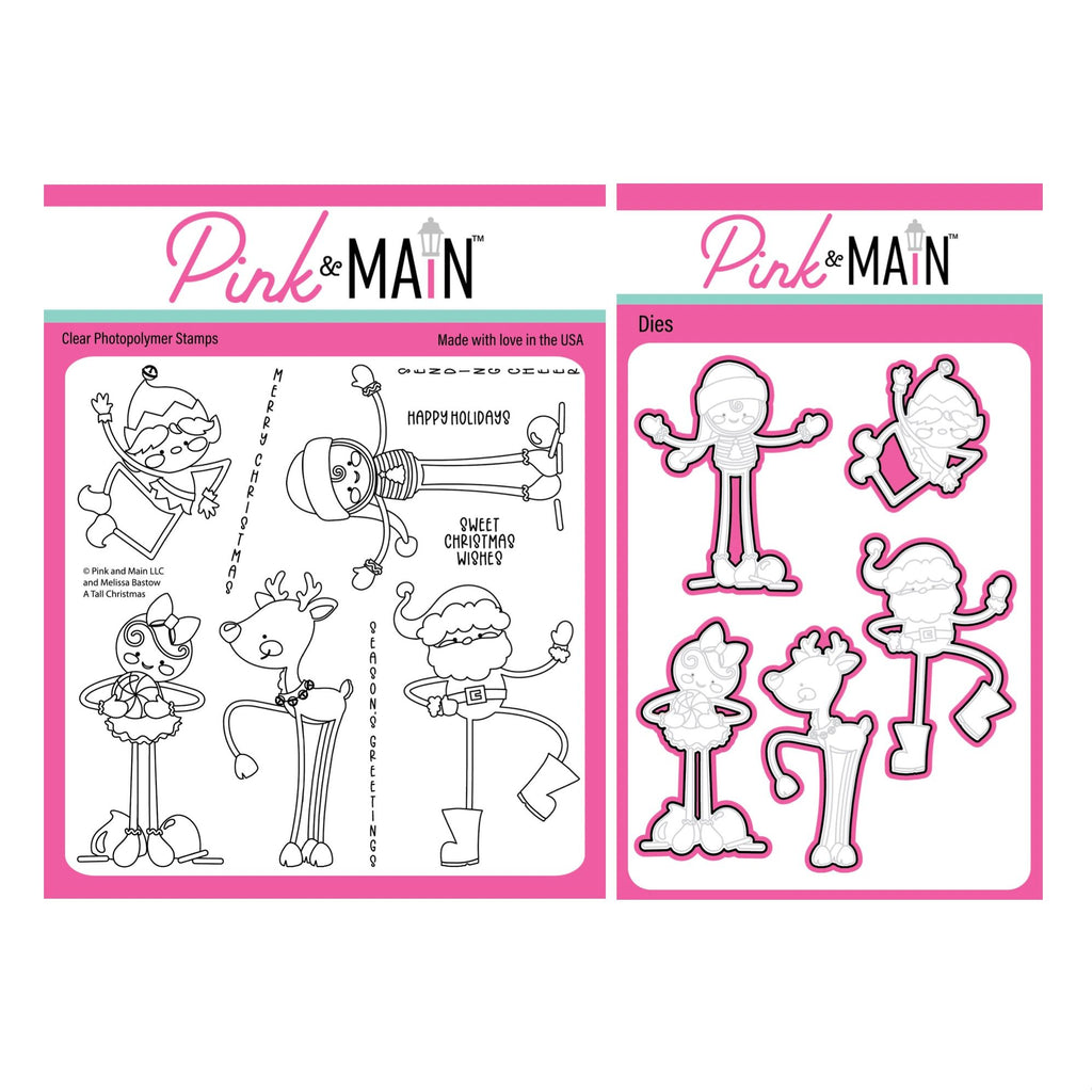 Pink and Main A Tall Christmas Clear Stamp and Die Set