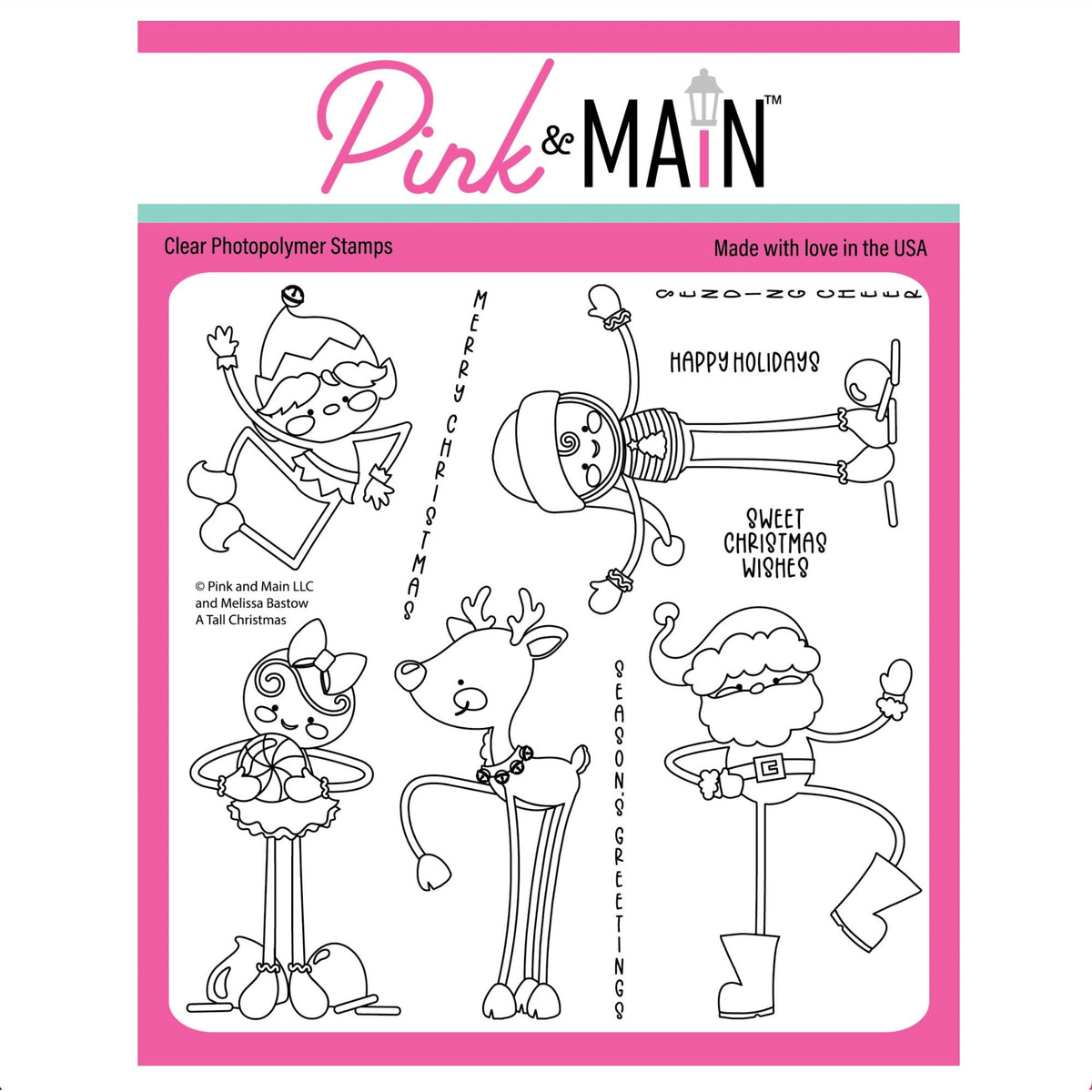Pink and Main A Tall Christmas Clear Stamps pm0911