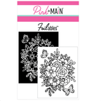 Pink and Main Adore You Florals Foilables Panels pmf404