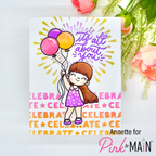 Pink and Main All About You Clear Stamps PM0607 celebrate