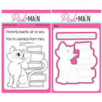 Pink and Main April Cat Clear Stamp and Die Set