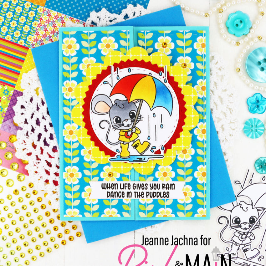 Pink and Main April Mouse Die pnm743 umbrella